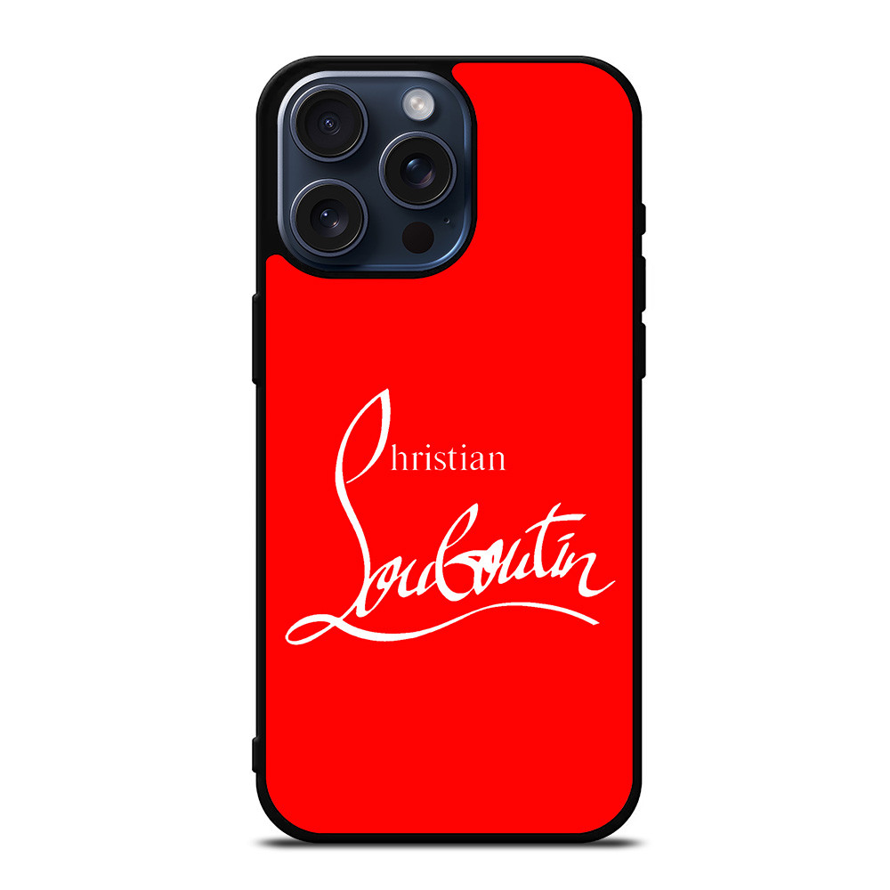 クリスチャンルブタン Louboutin iPhone15Pro レッドケース CHRISTIAN LOUBOUTIN RED iPhone 15 Pro Max Case